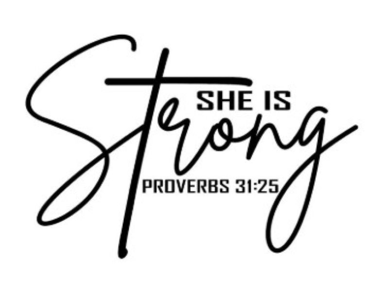 She is Strong - 20x15cm - stencil