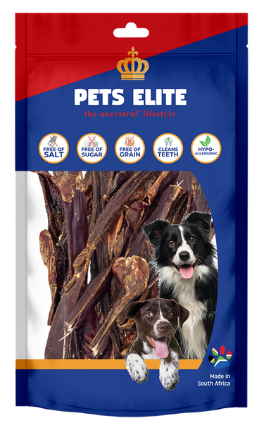 Pets Elite Bully Chows Bulk Dog Treat Pack (225g) - Protein Chews