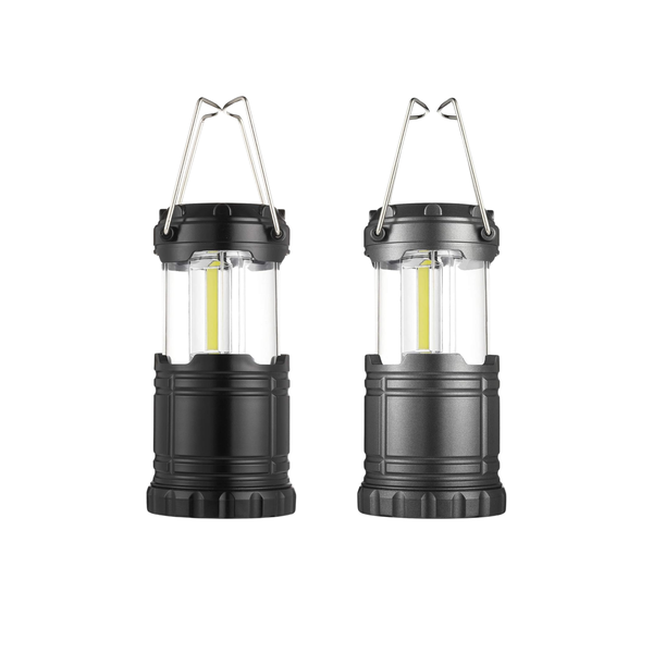 2 Pack Mini Water-Resistant Portable Collapsible LED Lantern Torch