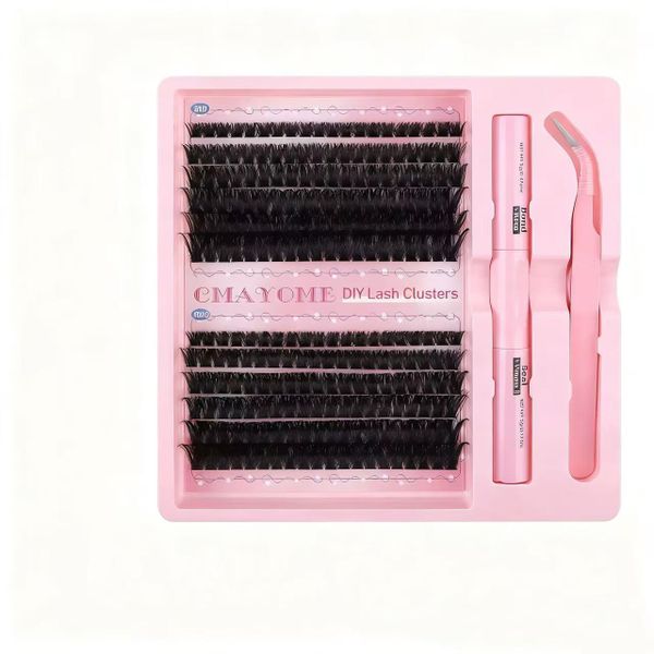 80D 100D Eyelash Extension DIY Kit 240 Lashes 8-16mm Single Lashes