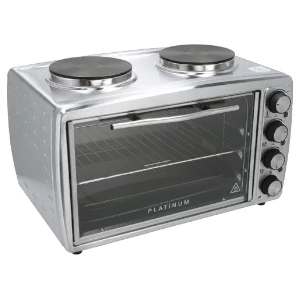 Platinum 26L Mini Oven with 2/Double Hot Plate Stove Power Selector 2900W