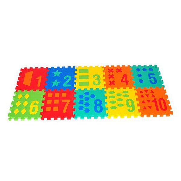 10 Piece Number &amp; Shape Puzzle Mat