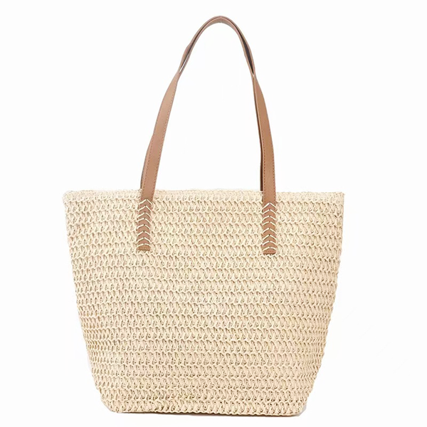 Straw Tote Bag Summer Beach Bag Natural Handbag Large Shoulder Bag