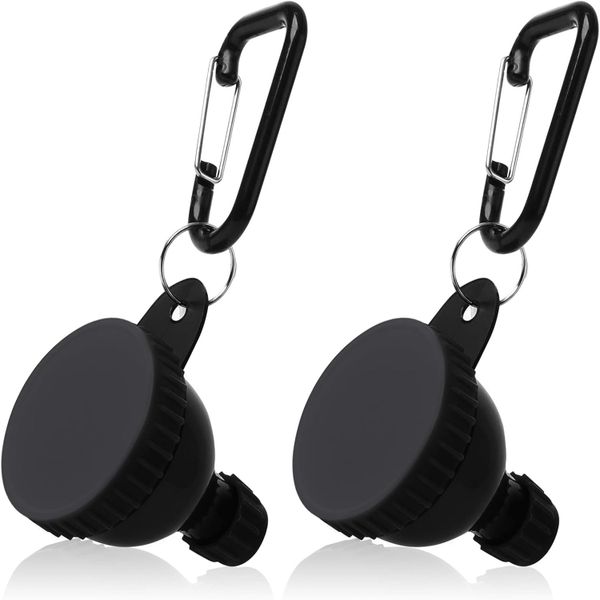 2 Pack Protein Powder Container with Keychain, Water Bottle Funnel