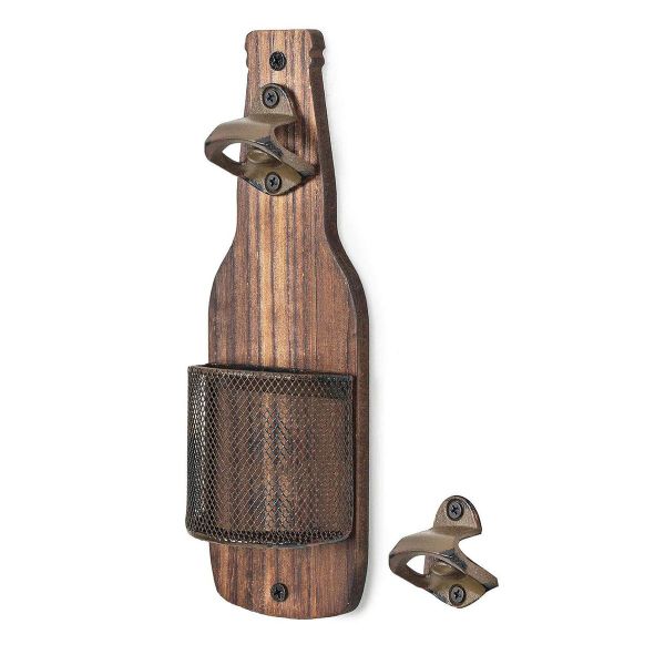 Wall Mounted Wooden Bottle Opener