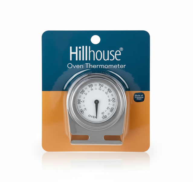 Hillhouse Stainless Steel Oven Thermometer with Easy-Read Dial
