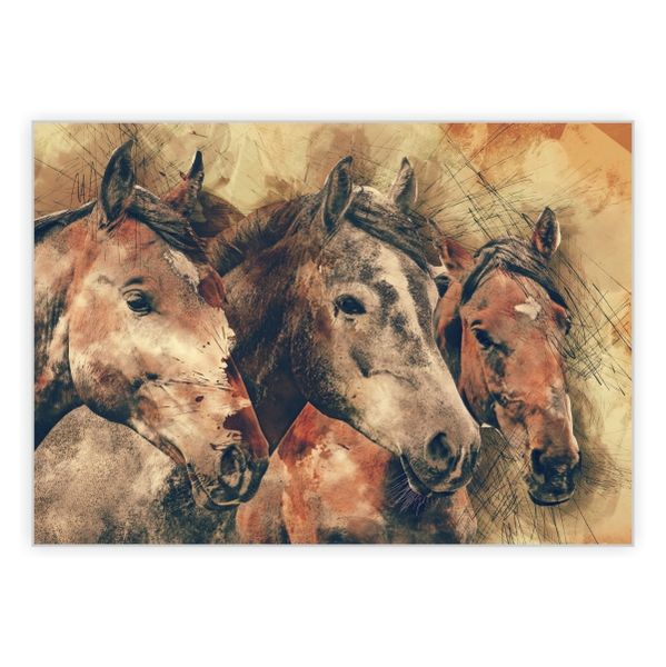 Wild Horse Close Up - A1 Poster
