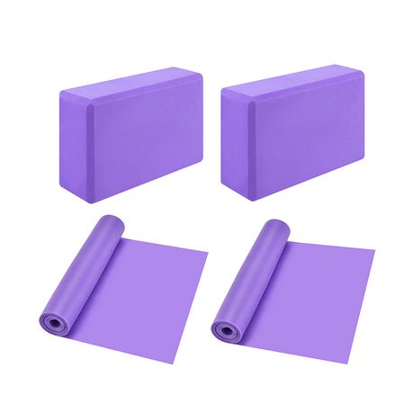 Tumaz Yoga Blocks 2 Pack with Strap, Lightweight Foam Yoga