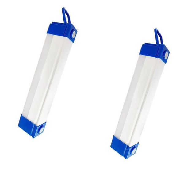 Set of 2 30W Rechargeable 15cm Emergency LED Tube Light
