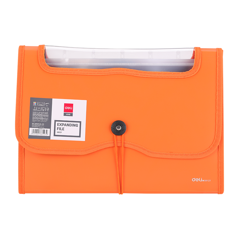 DELI A4 Expanding File 13 Pockets Orange Shop Today. Get it