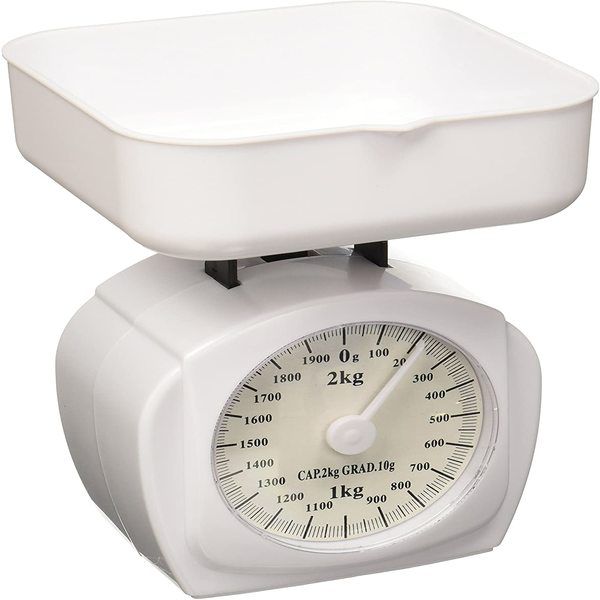 2kg Mechanical Kitchen Scale - White