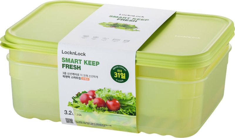 LocknLock Fresh Block Rect Container 3.2lt 2 Piece