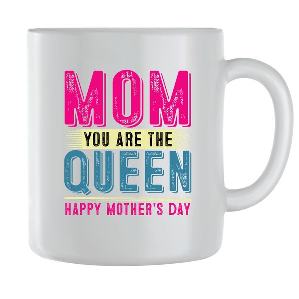 Queen Coffee Mugs for Mothers Day Women with Graphic Mom Sayings Present070