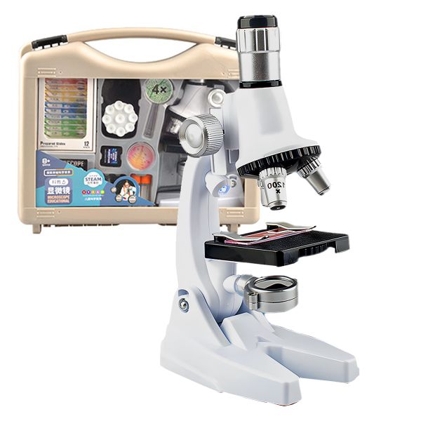 1200xHD PlasticMicroscope Set Box Beginner Science Educational Student Gift