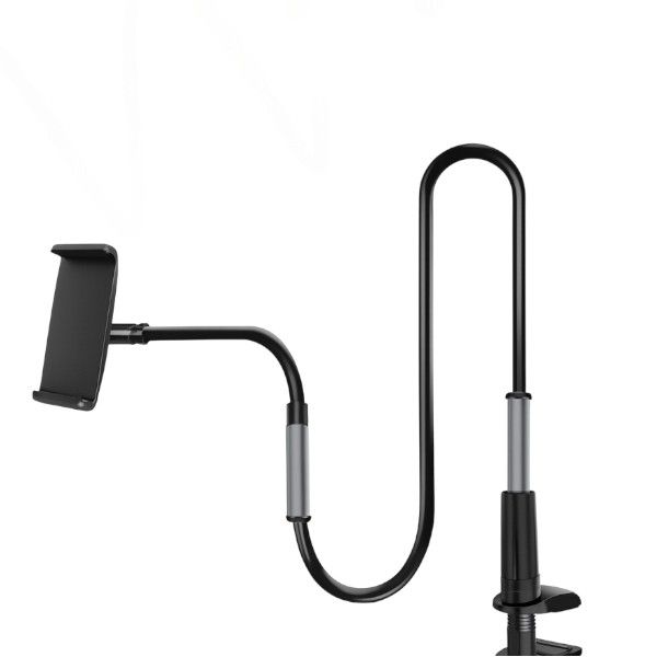 Adjustable Bedside &amp; Desktop Phone Holder - 1m - Black