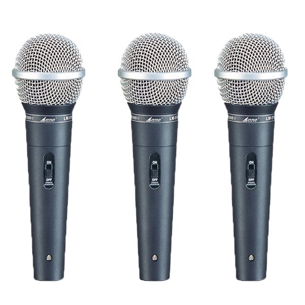 Lane LM-510 Classic Dynamic Professional Wired Microphone - 3 Pack