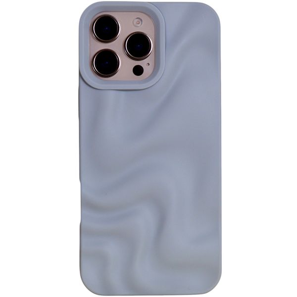Wavy Textured Phone Case - Compatible with a 16 Pro Max - Soft Pastel Mauve
