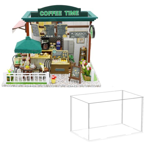 Coffee House DIY 3D Wooden Miniature Dollhouse