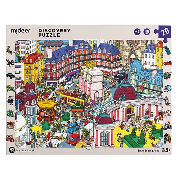 Mideer Big City Small City Discovery Puzzle: 70 Pieces