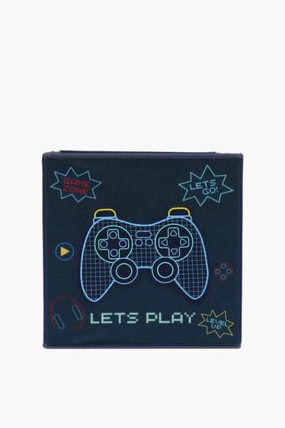 Foldable Embroidered Gamer Toy Basket