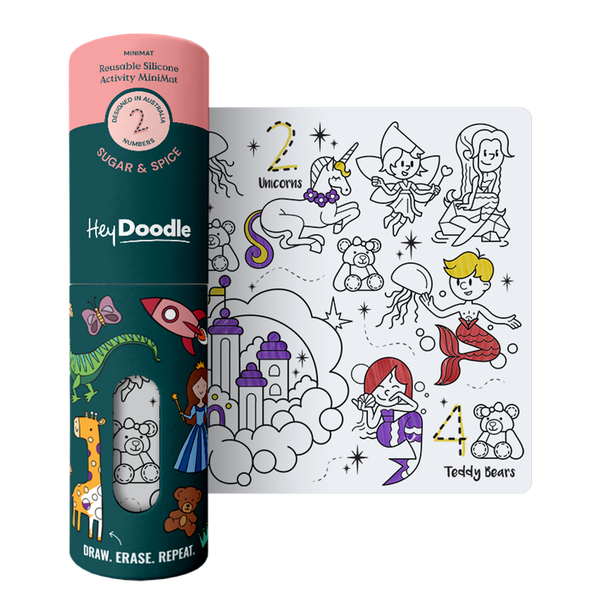 HeyDoodle Sugar &amp; Spice Mini Colouring &amp; Doodle Mat