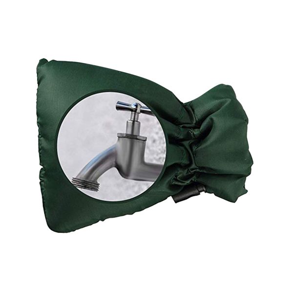 Army Green Faucet Cover 17x21 Centimeter Polypropylene Cotton
