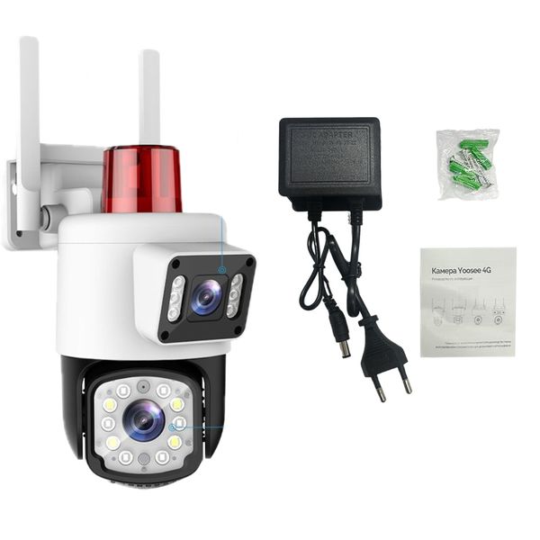 4MP WIFI Smart Camera Outdoor Security Camera System Dual Lens
