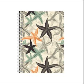 Starfish A5 Notebook Pad Lines for Ocean Lovers Trendy Graphic Present ...