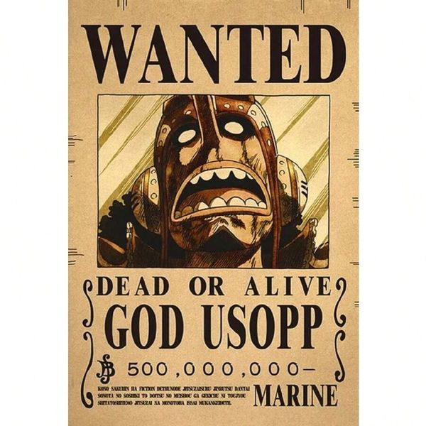 One Piece God Usopp Bounty Poster
