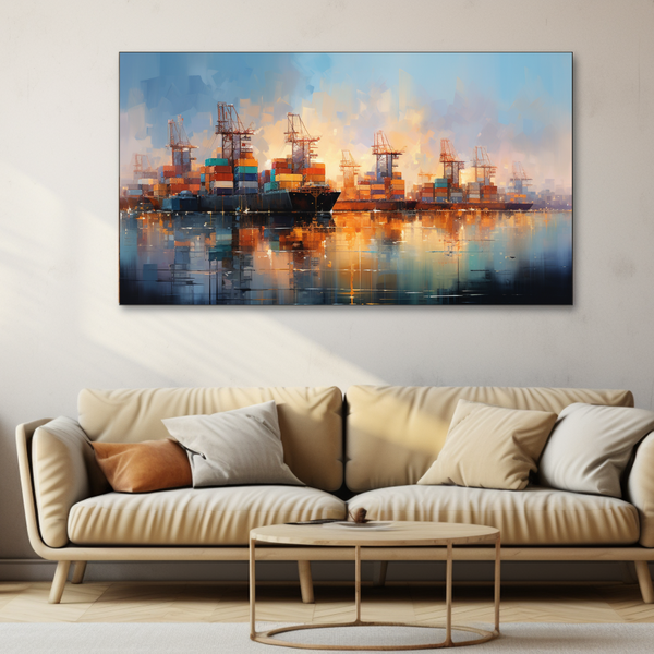 Canvas Wall Art - Harbour Hues - HD0001