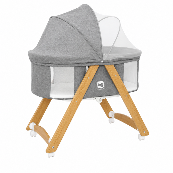 Portable Baby Bassinet cot with Canopy and Mesh Sides