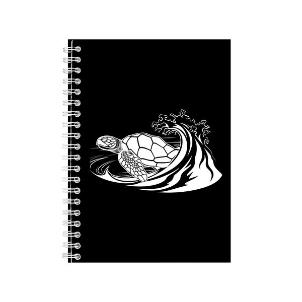 In Waves A5 Notebook Spiral Lined Trendy Notepad image