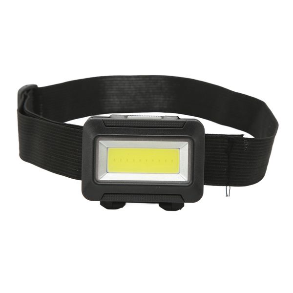 Headlamp ABS Waterproof Battery Powered Ultra Bright Cob Head Mounted