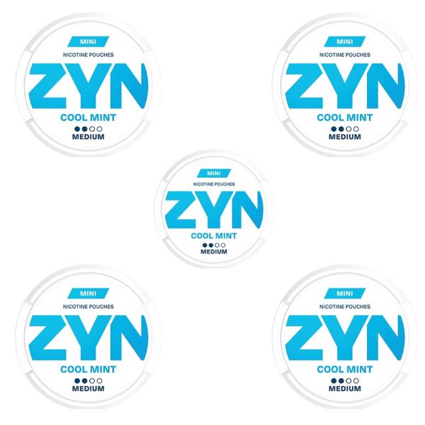 Zyn Mini Nicotine Pouches - Cool Mint 3mg - 5 Pack (75 Pouches)