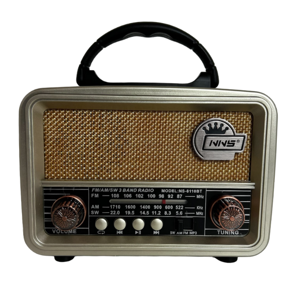 Rechargeable Vintage Band Radio With USB - NS-8110BT