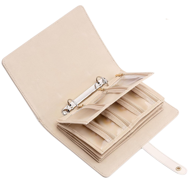 Travel Jewellery Organizer Case, Jewellery Storage Book Clear Ring Binder