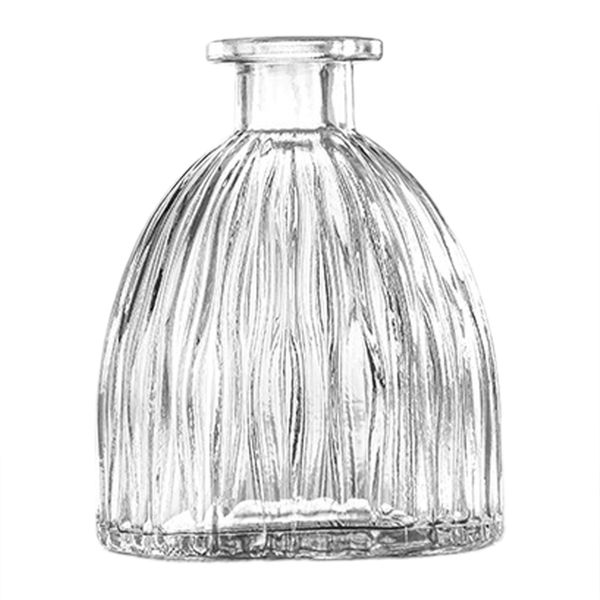 French Vintage Clear Glass Vase
