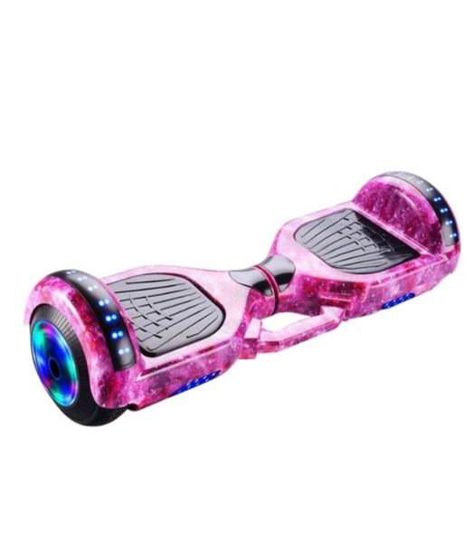 Purple Galaxy 6.5" Electric Hoverboard Smart Scooter ,LED Wheels &amp;Bluetooth