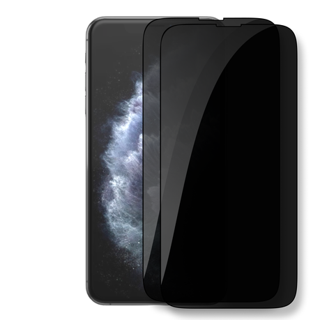Privacy Glass Screen Protector Compatible with iPhone 11 Pro Max (Pack - 2) Image
