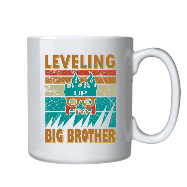 Level Up Gaming Gamer Family Brothers Birthday Christmas Gift Mug Cup