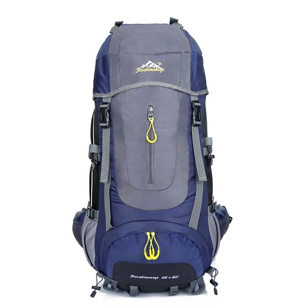 Garmanna 70L Mountain Camping Hiking Bag Backpack - Navy Blue