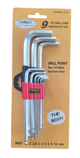 Camco Metric Allen Key Set (Hexagon) - 9-Piece CRV