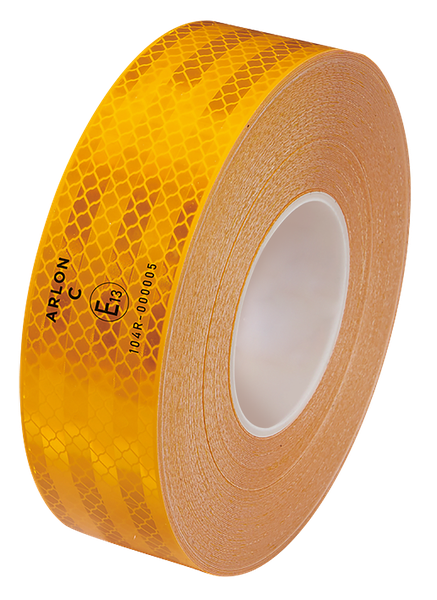 Arlon R104 Reflective Conspicuity Tape Yellow 50mm X 50m