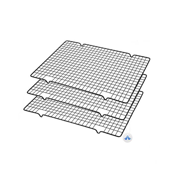 Alanes 3 Piece Baking Cooling Rack Non-Stick Wire Baking Rack-40x25cm