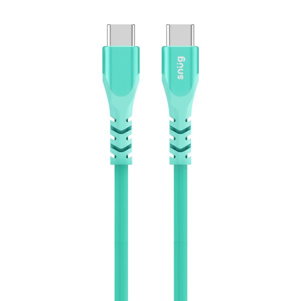 Snug Type-C to Type-C Silicone Charging Data Cable 1.2m - Blue