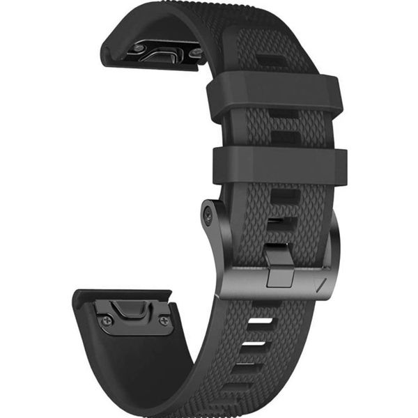 FocusFit 26mm Quick Fit Silicone Strap for Garmin Fenix 5X/6X/7X/DescentMK1