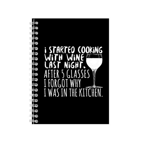 Wine Notebook Gift Idea Writing Book Notepad Pad 41