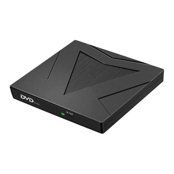 External DVD Drive USB 3.0 USB C CD Burner, Slim Portable DVD Rewriter