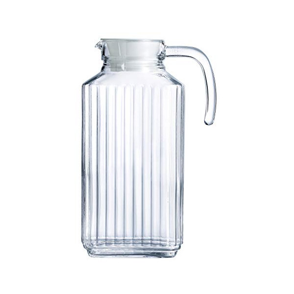 Luminarc Quadro 1.7lt Glass Jug with Plastic Lid &amp; Handle