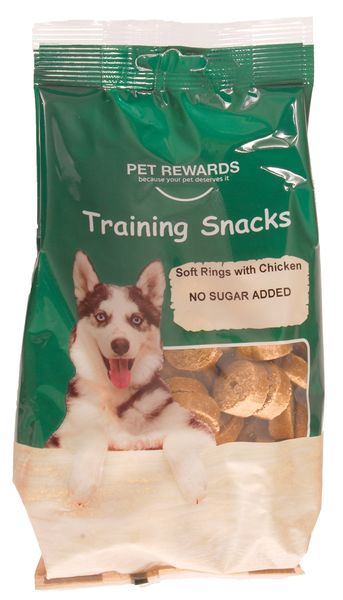 Dog Treats - Training Snacks - Soft Rings - Chicken Flavour - 500g